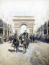 Défilé sur les Champs-Elysées, le 14 juillet 1919