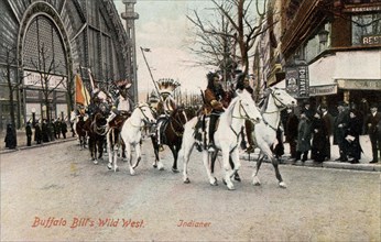 Défilé de la troupe du Buffalo Bill's Wild West à Paris