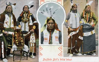 Indiens de la troupe du Buffalo Bill's Wild West