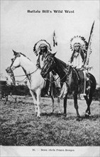 Buffalo Bill's Wild West. Two Redskin chiefs