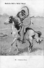 Buffalo Bill's Wild West. Sioux scout