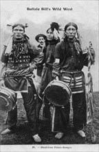 Buffalo Bill's Wild West. Redskin musicians
