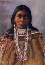 Postcard representing Apache Chiricahua Indian woman Hattie Tom