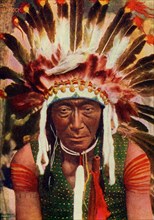 Postcard representing Indian chief "Bill-Rock"