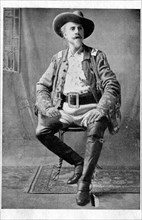 Carte photo française représentant Buffalo Bill