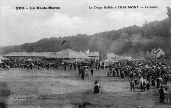 Buffalo Bill's Wild West, le cirque Buffalo à Chaumont dans la Haute Marne