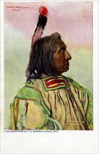 Carte postale représentant le chef Sioux Red Cloud