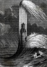 Ravitaillement d'un phare pendant la tempête