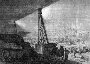 Coal mine, electric Lighting in the XIXth Century
