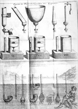 Figures du Traité de l'équilibre des liqueurs, de Blaise Pascal