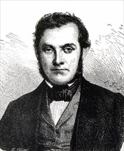 Portrait de Robert Wilhelm Bunsen, physicien et chimiste allemand.