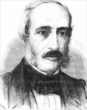 Portrait d'Edmond Becquerel, physicien français.