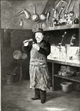 The laboratory, by Joseph Van Driesten, in 1894