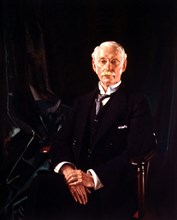Portrait de Sir Charles Algernon Parsons, ingénieur britannique.