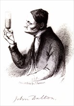 Portrait de John Dalton, physicien et chimiste britannique.