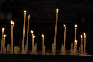 Candles in a church