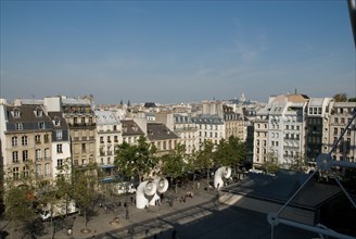 Vue sur le Sacré Coeur à Paris depuis la Centre Georges Pompidou
