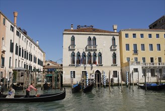2009, façade, gondoles, grand canal, Venise