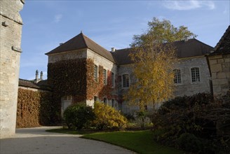 Abbaye Cistercienne édifiée au 12eme siecle, Abbaye de Fontenay, Cote d'Or, octobre 2009