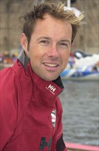 Thomas Coville pendant la Route du Rhum 2005