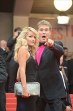 David Hasselhoff et Hayley Roberts, Festival de Cannes 2013