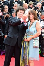Robert Charlebois et sa femme, Festival de Cannes 2014