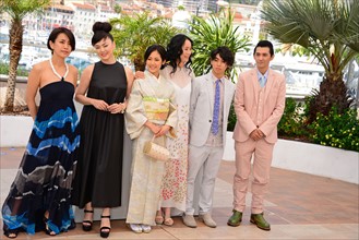 Cast and crew, "Still the water (Futatsume no mado)", 2014 Cannes film Festival