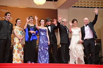 Equipe du film "Jimmy's hall", Festival de Cannes 2014