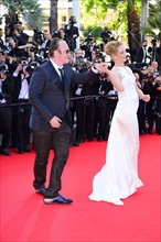 Uma Thurman et Quentin Tarantino, Festival de Cannes 2014