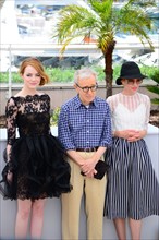 Emma Stone, Woody Allen, et Parker Posey, Festival de Cannes 2015
