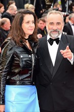 Antoine Duléry with his wife, 2016 Cannes Film Festival