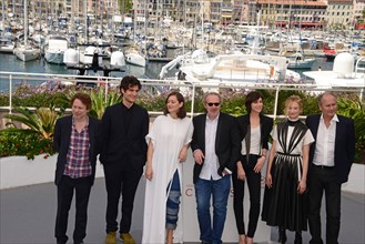 Crew of the film 'Ismael's Ghosts', 2017 Cannes Film Festival
