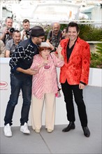 JR, Agnès Varda et Matthieu Chedid, Festival de Cannes 2017