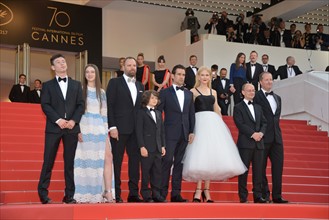 Equipe du film "Mise à mort du cerf sacré", Festival de Cannes 2017