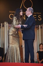 Monica Bellucci et Pierre Lescure, Festival de Cannes 2017