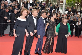 Crew of the film 'L'Amant double', 2017 Cannes Film Festival