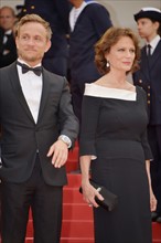 Jérémie Rénier and Jacqueline Bisset, 2017 Cannes Film Festival