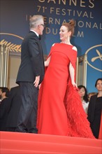Thierry Frémaux and Julianne Moore, 2018 Cannes Film Festival