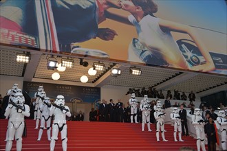 Arriving on the red carpet for the film 'Solo: A Star Wars Story', 2018 Cannes Film Festival