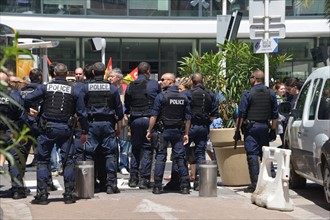 Police brigade in Cannes