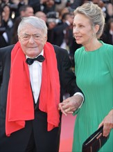 Claude Lanzmann and Iris Van Der Waard, 2018 Cannes Film Festival