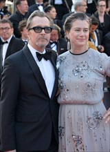 Gary Oldman with his wife Gisele Schmidt, 2018 Cannes Film Festival