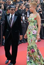 Spike Lee et sa femme Tonya Lewis Lee, Festival de Cannes 2018