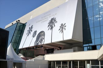 Façade of the Palais des Festivals in Cannes, 2021