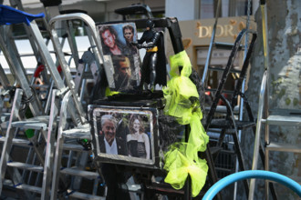 Escabeaux pour les photographes du Festival de Cannes