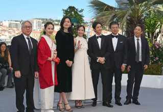 Photocall du film "Lumière pâle sur les collines"