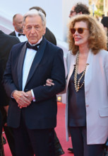Costa-Gavras with his wife