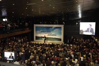 MAISONS-ALFORT LE 03/02/2007_ NICOLAS SARKOZY_PREMIER MEETING DE CAMPAGNE ELECTION PRÉSIDENTIELLE