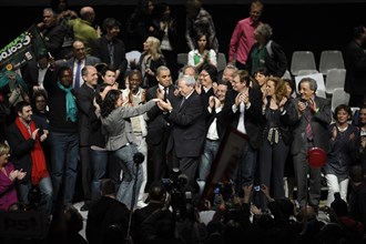 Elections Régionales 2010, meeting de la coallition PS, Europe Ecologie, Front de Gauche