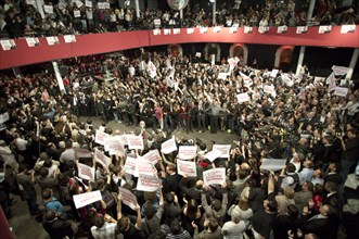 Meeting de l'entre-deux tours primaires citoyennes de François Hollande